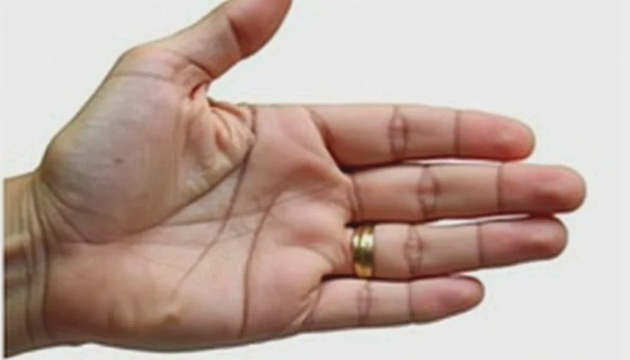 Fate line branch toward ring finger.
